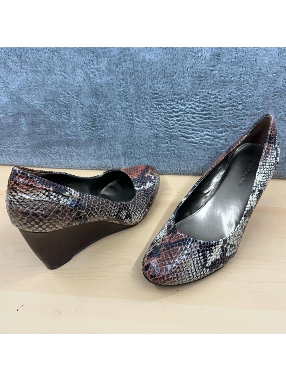 Bandolino Nuri‎ Snakeskin Wedge Pumps